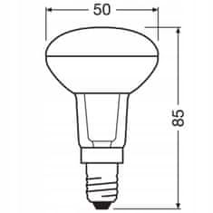 Osram LED žárovka E14 R50 4,3W = 50W 350lm 2700K Teplá bílá 