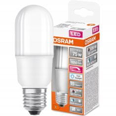 Osram Stmívatelná LED žárovka E27 STICK 11W = 75W 1050lm 6500K Studená bílá