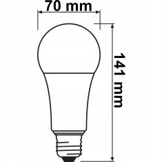 Osram Stmívatelná LED žárovka E27 A60 20W = 150W 2452lm 2700K Teplá bílá