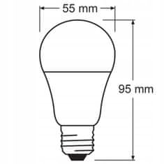 Osram 3x LED žárovka E27 A60 4,9W = 40W 470lm 2700K Teplá bílá