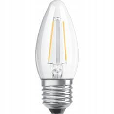 Osram Stmívatelná LED žárovka E27 SVÍČKA 4,8W= 40W 470lm 2700K Teplá bílá FILAMENT