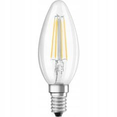 Osram Stmívatelná LED žárovka E14 SVÍČKA 4,8W= 40W 470lm 4000K Neutrální bílá FILAMENT