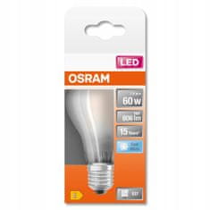 Osram LED žárovka E27 A60 7W = 60W 806lm 4000K Neutrální bílá FILAMENTT