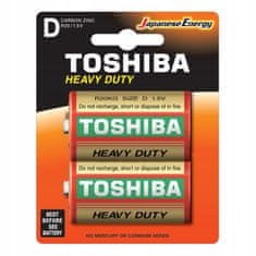 Basic 2x baterie TOSHIBA STRONG HEAVY DUTY R20 D 1,5V