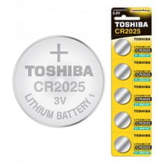 Basic 5x lithiová baterie TOSHIBA DL CR 2025 3V JAPONSKÁ