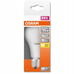 Osram LED žárovka E27 A60 10W = 75W 1055lm 2700K Teplá bílá