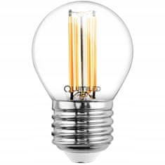 LUMILED LED žárovka E27 P45 7W = 60W 770lm 3000K Teplá bílá 360° Filament