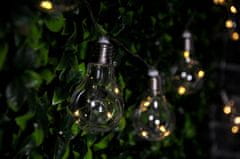 Polux Zahradní girlanda 20x žárovka LED teplá bílá 5,3m