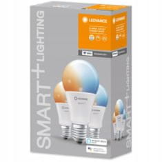 Basic 3x LED žárovka E27 9W CCT DIM SMART + WiFi LEDVANCE