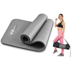 Protiskluzová fitness podložka na cvičení, 1,5cm, šedá F-932-SE