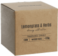 Bispol Svíčka ve skle Lemongrass & Herbs s dřevěným knotem 170g