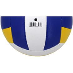 Enero Volejbalový míč pruhovaný vel. 5, žluto-modrý-bíly D-379