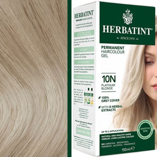 Herbatint 150ml přírodní gelová barva pro všechny typy vlasů 10C