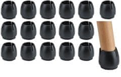 Korbi Plstěné podložky pod nohy židlí, 16 ks, 12-16 mm