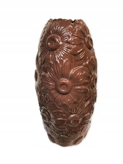 Ewax Dekorativní keramická váza hnědá 30 cm