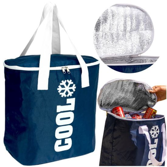 Cool Chladicí taška Termotaška Termoizolační Taška na plážový piknik 24 L Tmavě Modrá
