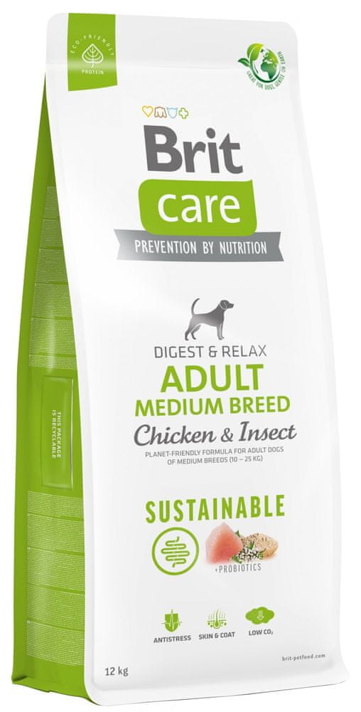 Levně Brit Care Dog Sustainable Adult Medium Breed, 12 kg