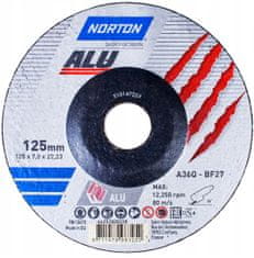 Norton Kotouč na broušení hliníku ALU 125x7mm