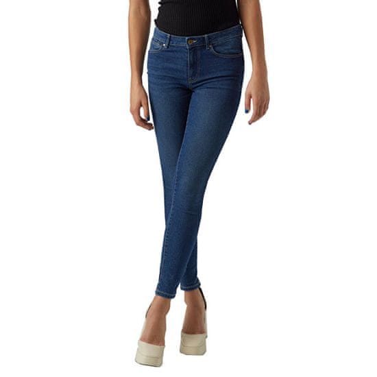 Vero Moda Dámské džíny VMJUDE Slim Fit 10278817 Medium Blue Denim