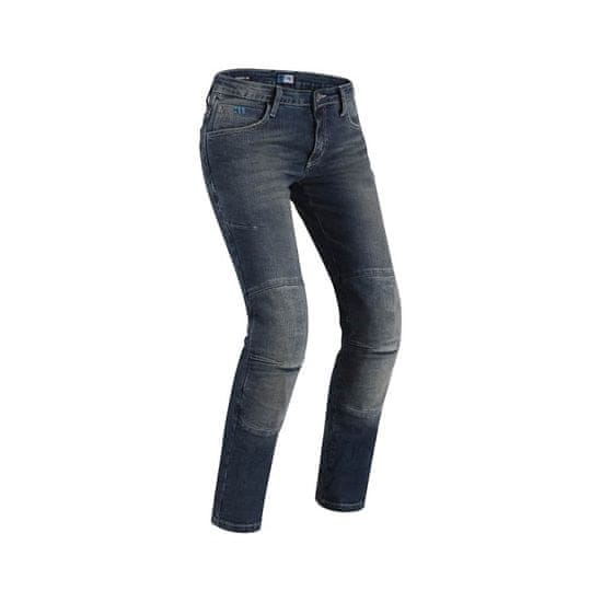 PMJ Promo Jeans Dámské moto jeansy PMJ Florida MID CE Barva modrá, Velikost 34
