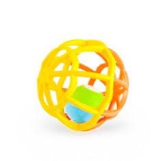 Baby Mix Interaktivní svítící a hrající chrastítko Balónek žluté