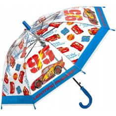 E plus M Dětský transparentní vystřelovací deštník Auta - Blesk McQueen