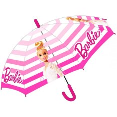 E plus M Dívčí transparentní vystřelovací deštník Barbie