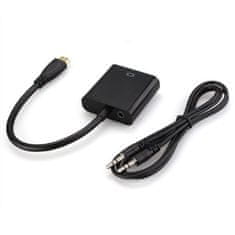 Northix MINI HDMI na VGA s podporou zvuku - Adaptér / PLUG a PLAY 