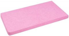INFANTILO Nepromokavá Frotté prostěradlo 120x60 cm - Růžová