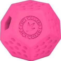 KIWI WALKER Kiwi Walker Gumová hračka DODECABALL s dírou na pamlsky, Maxi 8cm, Růžová