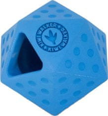 KIWI WALKER Kiwi Walker Gumová hračka ICOSABALL s dírou na pamlsky, Mini 6,5cm, Modrá