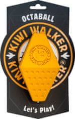 KIWI WALKER Kiwi Walker Gumová hračka OCTABALL s dírou na pamlsky, Maxi 14,5 cm, Oranžová