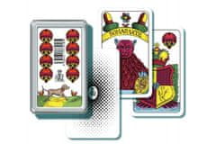 Bonaparte  Mariáš jednohlavý společenská hra karty v plastové krabičce 6,5x10,5x2cm