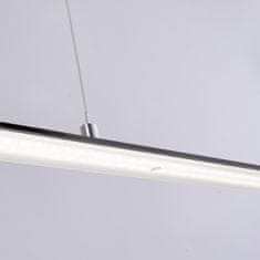 PAUL NEUHAUS PAUL NEUHAUS PURE-LITE LED závěsné svítidlo v barvě kartáčovaného antracitu s nastavitelnou barvou světla a bezdotykovým stmívačem 2700-5000K