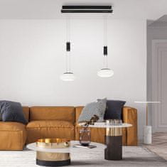 PAUL NEUHAUS PAUL NEUHAUS LED Q ETIENNE závěsné svítidlo Smart Home, černá, podlouhlé, 2 ramenné ZigBee 2700-5000K