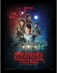 CurePink Obrázek v rámečku Netflix|Stranger Things: Jedenáctka (30 x 40 cm)