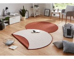 NORTHRUGS Kusový koberec Twin-Wendeteppiche 103098 terra creme kruh – na ven i na doma 140x140 (průměr) kruh