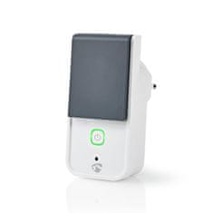 Nedis SmartLife chytrá venkovní zásuvka, monitor spotřeby, ochranný kolík, 16 A, IP44 (WIFIPO120EWT)