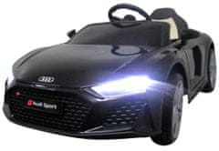 Audi R8 Sport Black Battery Car EVA Leather Pilot