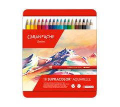 Caran´d Ache Akvarelové pastelky "Supracolor", 18 barev, šestihranné, 3888.318