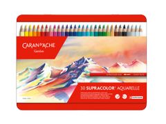Caran´d Ache Akvarelové pastelky "Supracolor", 30 barev, šestihranné, 3888.330