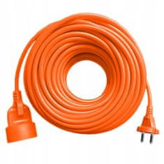 Plast Rol Zahradní prodlužovací kabel oranžový 30m 2x1 mm2 2500W
