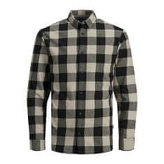 Jack&Jones Pánská košile JJEGINGHAM Slim Fit 12181602 Crockery (Velikost XL)