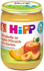 HiPP BIO Jablko, broskve, mirabelky, máslová dýně od 6. měsíce, 6 x 190 g