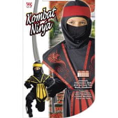 Widmann Kombat Ninja karnevalový kostým červený, 128