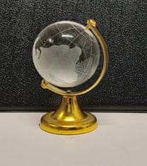INTEREST Skleněný dekorativní globus ve zlaté barvě.