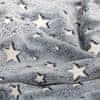 BEMI INVEST Svítící deka Stars s kapucí a rukávy Barvy: šedá