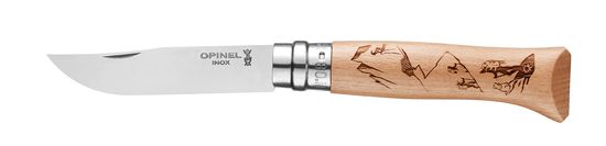 Opinel Zavírací nůž VRI N°08 Inox 8,5 cm motiv turistiky 8,5 cm, OPINEL