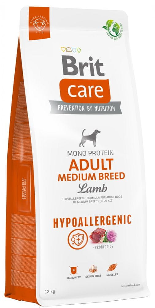 Levně Brit Care Dog Hypoallergenic Adult Medium Breed, 12 kg