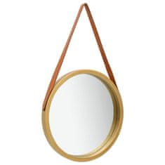 shumee vidaXL Nástěnné zrcadlo na proužku 40 cm zlaté